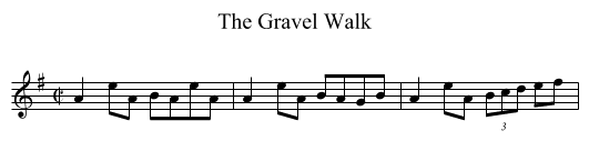 Gravel Walk, The - staff notation
