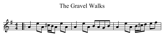 Gravel Walks, The  - staff notation