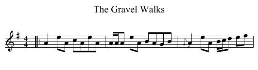 Gravel Walks, The  - staff notation