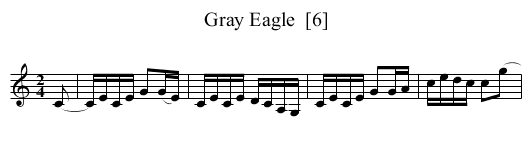 Gray Eagle  [6] - staff notation