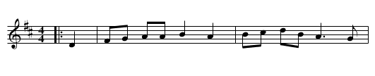 Gray's Hornpipe - staff notation