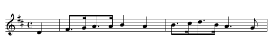 Gray's Hornpipe - staff notation