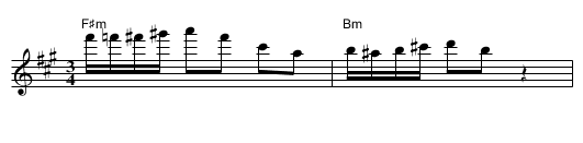 Graziella Mazurka - staff notation