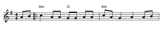 Greasy Coat - staff notation
