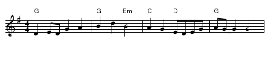 Greasy String - staff notation