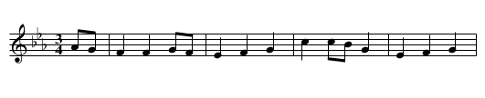 Green Bushes Version 1 of 3 - staff notation