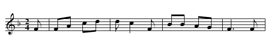Green cockade - fry - staff notation