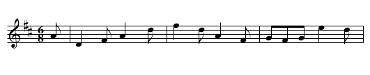 Green Cockade - staff notation
