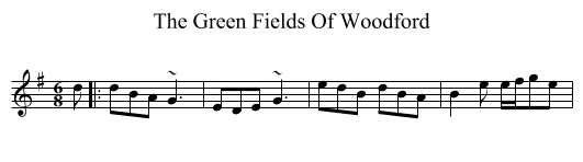 Green Fields Of Woodford, The  - staff notation