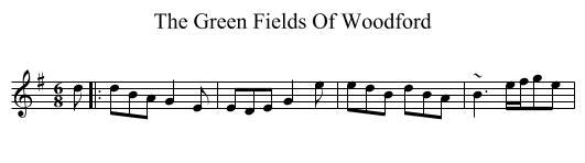 Green Fields Of Woodford, The  - staff notation