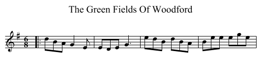 Green Fields Of Woodford, The  - staff notation