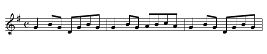 Green Garter, The - staff notation