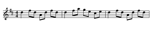 Green Garters - staff notation