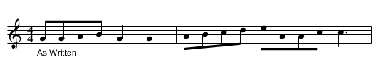 Green Grow the Rushes O. BF13.011 - staff notation