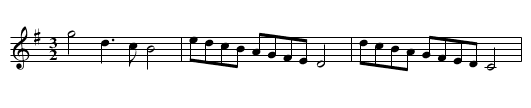 Green Man Hornpipe - staff notation