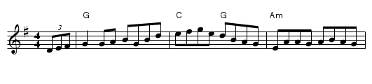 Green Meadow - staff notation