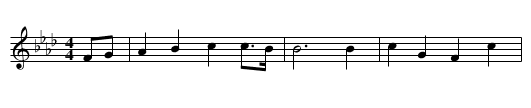 Green Shady Glen, The - staff notation