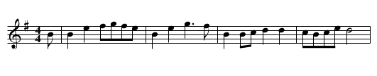 Green ship, The - staff notation