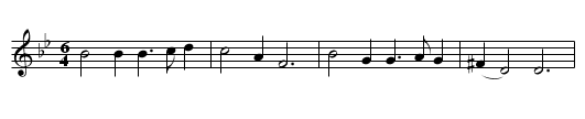 Green Sleeves - staff notation