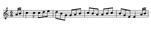 Green Sleeves - staff notation
