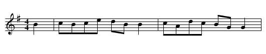 Green Sleeves - staff notation