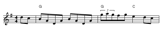 Greencastle Hornpipe - staff notation