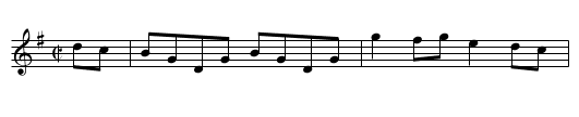 Greencastle - staff notation