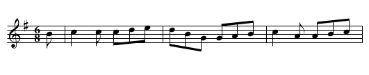 Greensleeves - staff notation