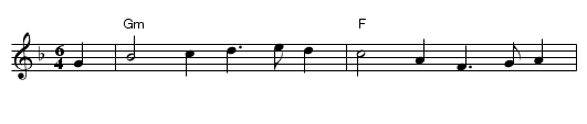 Greensleeves - staff notation
