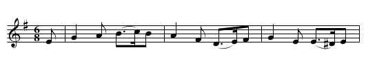 Greensleeves - staff notation