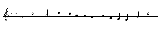 Greenwich Park. WCD3/1.140 - staff notation