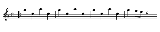 Gregg's Frolick - staff notation