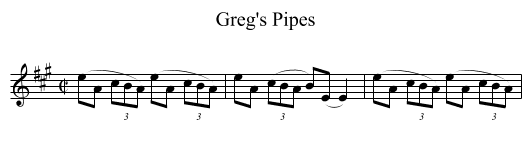 Greg's Pipes - staff notation