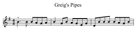Greig's Pipes - staff notation