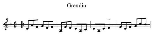 Gremlin - staff notation