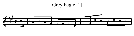Grey Eagle [1] - staff notation