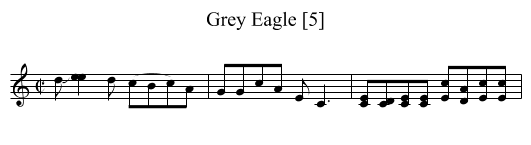 Grey Eagle [5] - staff notation