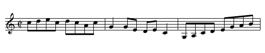 Grey Eagle - staff notation