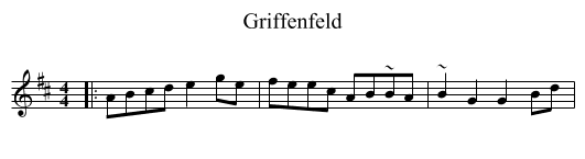 Griffenfeld - staff notation