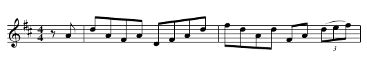 Grimaldi's Hornpipe. LW.018 - staff notation