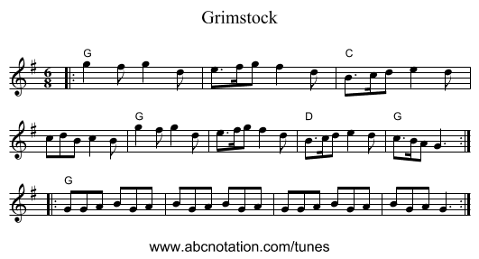 Grimstock - staff notation