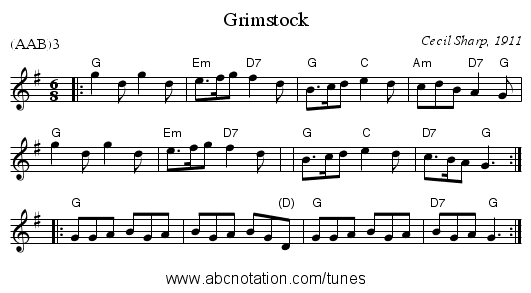 Grimstock - staff notation