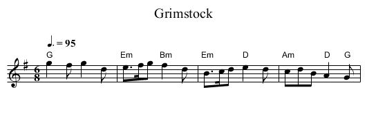 Grimstock - staff notation
