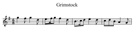 Grimstock - staff notation