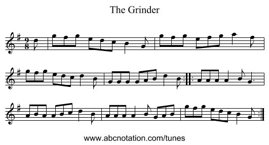Grinder, The - staff notation