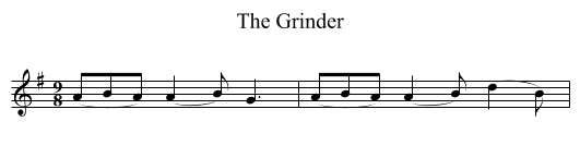 Grinder, The - staff notation
