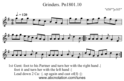 Grinders. Pn1801.10 - staff notation