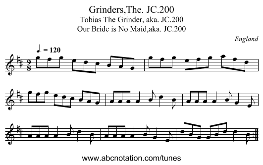Grinders,The. JC.200 - staff notation