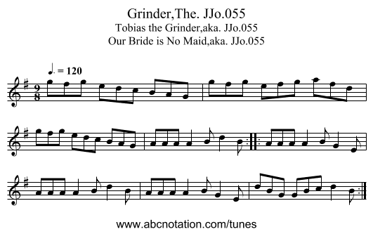 Grinder,The. JJo.055 - staff notation