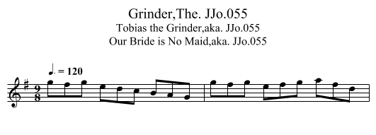 Grinder,The. JJo.055 - staff notation
